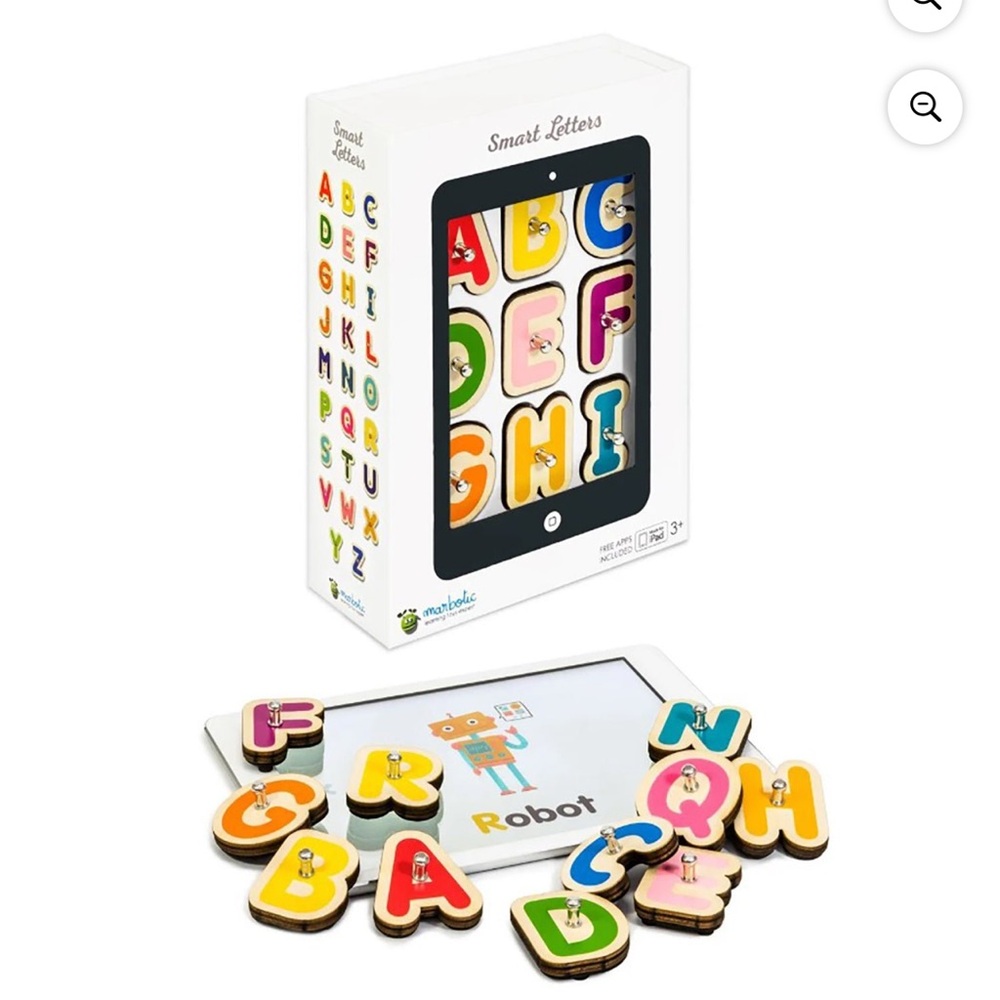 Marbotic Kids Learning Smart Letters Interactive Wooden Letters for Tablet